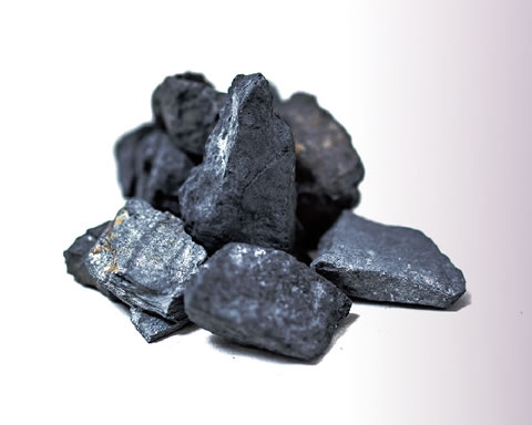 天然矿物〈黑硅石〉
